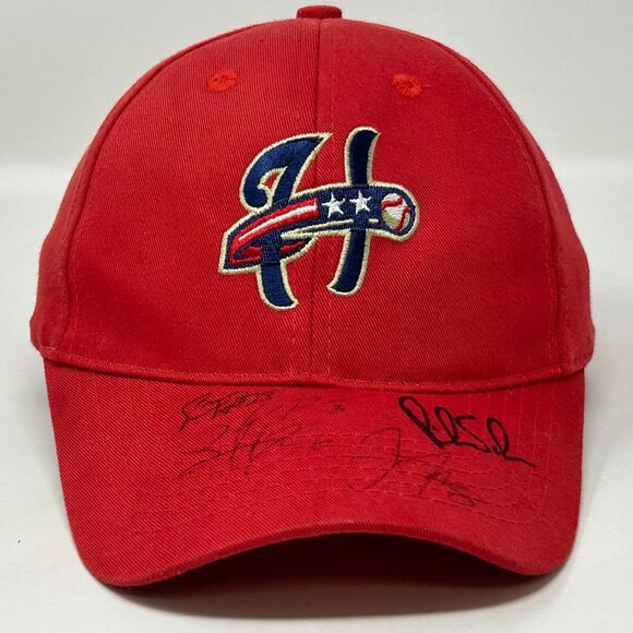Harrisburg Senators Signed Youth Baseball Cap Hat MiLB Autographed 2012 Red Kids - Picture 13 of 13
